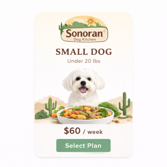 Small Dog Weekly Fresh Meal Plan Up to 20lbs